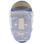 Portable Baby Carrycot Portable Bed Lightweight Carrycot ( Bear on Moon Blue color ) - 0-12 M -  Size 70*35*24 cm -Mix and Max - Image 9