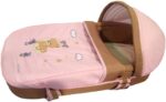 Portable Baby Carrycot Portable Bed Lightweight Carrycot ( Bear on Moon Pink color ) - 0-12 M - Size 70*35*24 cm - Mix and Max - Image 11