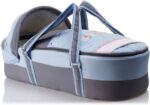 Portable Baby Carrycot Lightweight travel Bed Carrycot newborn ( Fish Light Blue color ) - 0-12 M -  Size 70*35*24 cm - Mix and Max - Image 7
