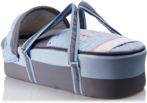 Portable Baby Carrycot Lightweight travel Bed Carrycot newborn ( Fish Light Blue color ) - 0-12 M -  Size 70*35*24 cm - Mix and Max - Image 7