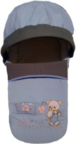 Portable Baby Carrycot Lightweight travel Bed Carrycot newborn ( Fish Light Blue color ) - 0-12 M -  Size 70*35*24 cm - Mix and Max - Image 8