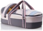 Portable Baby Carrycot Lightweight travel Bed Carrycot newborn ( Fish Pink color ) - 0-12 M - Size 70*35*24 cm
