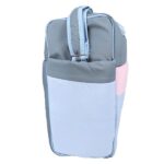 Mix and Max Baby Changing Diaper Large Shoulder bag with embroidery ( Bear on Train Light Blue ) - Size 43*33*18 cm - Image 3