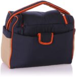 Mix and Max Baby Changing Diaper Large Shoulder bag with embroidery ( Bear on Train Navy Blue Orange ) - Size 43*33*18 cm - Image 5