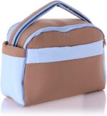 Mix and Max Baby Changing Diaper Large Shoulder bag with embroidery ( Bear on Moon Light Blue ) - Size 43*33*18 cm - Image 4