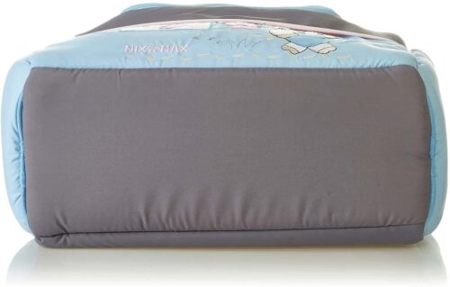 Mix and Max Baby Changing Diaper Large Shoulder bag with embroidery ( Fish Light Blue ) - Size 43*33*18 cm - Image 5