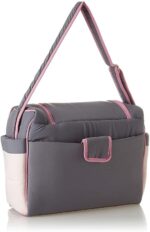 Mix and Max Baby Changing Diaper Large Shoulder bag with embroidery ( Fish Pink ) - Size 43*33*18 cm - Image 4