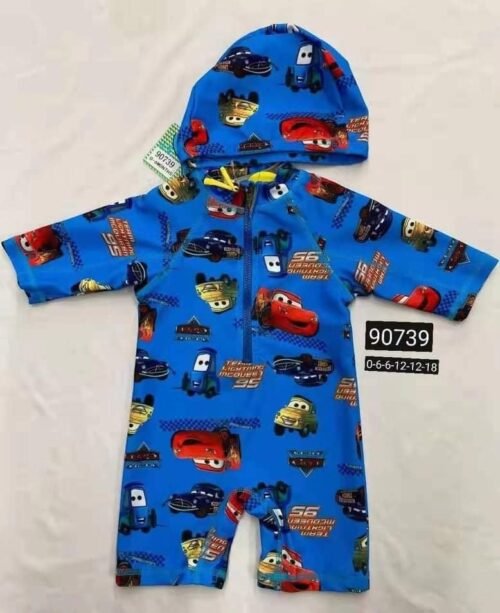 Baby One Piece Salobet Swimsuit (3 sizes From Zero to 18M) # Mix and Max - Sizes: 0-6 M, 12-18 M, 6-12 M - Image 2