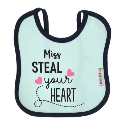 Multi-colors Printed Bib with diaper back Average size 27*19cm (2 Pieces) Girl g - Mix and Max - Colors: Fuchsia, Grey, and Light Blue - Sizes: 0-18 - Image 28