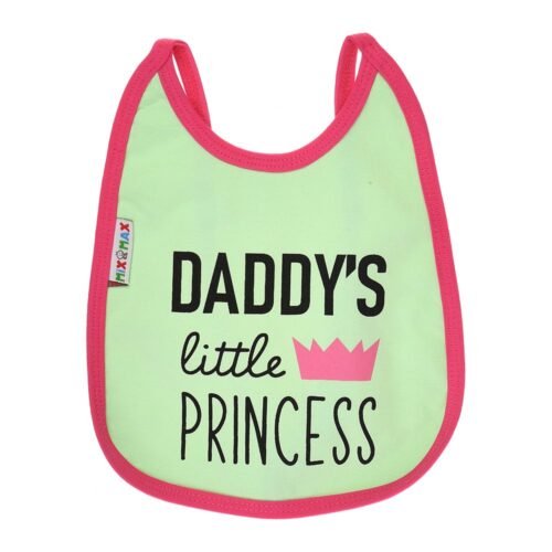 Multi-colors Printed Bib with diaper back Average size 27*19cm (2 Pieces) Girl g - Mix and Max - Colors: Fuchsia, Grey, and Light Blue - Sizes: 0-18 - Image 25