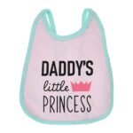 Multi-colors Printed Bib with diaper back Average size 27*19cm (2 Pieces) Girl g - Mix and Max - Colors: Fuchsia, Grey, and Light Blue - Sizes: 0-18 - Image 23