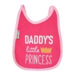 Multi-colors Printed Bib with diaper back Average size 27*19cm (2 Pieces) Girl g - Mix and Max - Colors: Fuchsia, Grey, and Light Blue - Sizes: 0-18 - Image 22