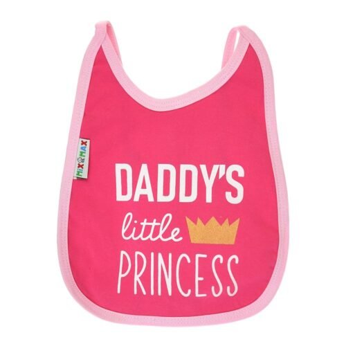 Multi-colors Printed Bib with diaper back Average size 27*19cm (2 Pieces) Girl g - Mix and Max - Colors: Fuchsia, Grey, and Light Blue - Sizes: 0-18 - Image 22