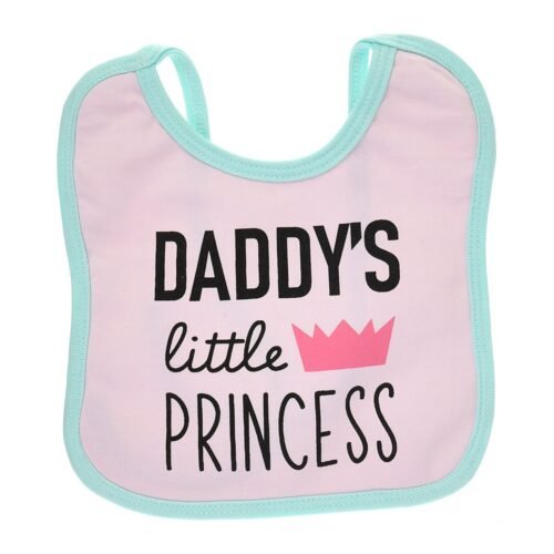 Multi-colors Printed Bib with diaper back Average size 27*19cm (2 Pieces) Girl g - Mix and Max - Colors: Fuchsia, Grey, and Light Blue - Sizes: 0-18 - Image 14