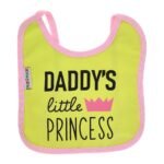 Multi-colors Printed Bib with diaper back Average size 27*19cm (2 Pieces) Girl g - Mix and Max - Colors: Fuchsia, Grey, and Light Blue - Sizes: 0-18 - Image 13
