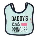Multi-colors Printed Bib with diaper back Average size 27*19cm (2 Pieces) Girl g - Mix and Max - Colors: Fuchsia, Grey, and Light Blue - Sizes: 0-18 - Image 12