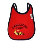 Multi-colors Printed Bib with diaper back size 27*19cm (2 Pieces) Boys b - Mix and Max - Colors: Fuchsia, Grey, and Light Blue - Sizes: 0-18 - Image 30