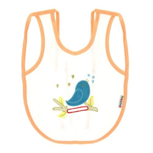 Multi-color Bib with embroidery diaper back size 38*29cm (2 Pieces) - Mix and Max - Colors: Fuchsia, Grey, and Light Blue - Sizes: 0-18 - Image 33