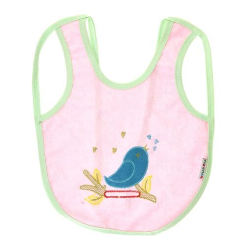 Multi-color Bib with embroidery diaper back size 38*29cm (2 Pieces) - Mix and Max - Colors: Fuchsia, Grey, and Light Blue - Sizes: 0-18 - Image 32