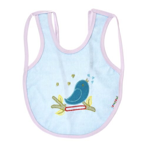 Multi-color Bib with embroidery diaper back size 38*29cm (2 Pieces) - Mix and Max - Colors: Fuchsia, Grey, and Light Blue - Sizes: 0-18 - Image 31