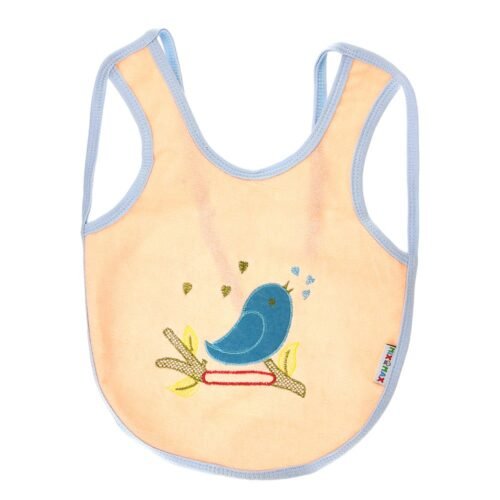 Multi-color Bib with embroidery diaper back size 38*29cm (2 Pieces) - Mix and Max - Colors: Fuchsia, Grey, and Light Blue - Sizes: 0-18 - Image 30