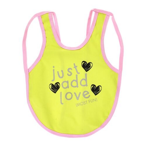 Multi-colors Printed Bib with diaper back size 38*29cm (2 Pieces) Girl g - Mix and Max - Colors: Fuchsia, Grey, and Light Blue - Sizes: 0-18 - Image 10