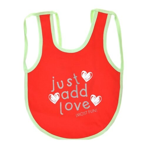 Multi-colors Printed Bib with diaper back size 38*29cm (2 Pieces) Girl g - Mix and Max - Colors: Fuchsia, Grey, and Light Blue - Sizes: 0-18 - Image 8