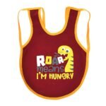 Multi-colors Printed Bib with diaper back size 38*29cm (2 Pieces) Boys b - Mix and Max - Colors: Fuchsia, Grey, and Light Blue - Sizes: 0-18 - Image 9