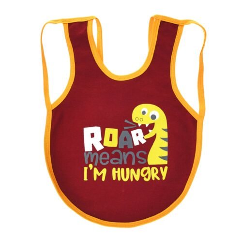 Multi-colors Printed Bib with diaper back size 38*29cm (2 Pieces) Boys b - Mix and Max - Colors: Fuchsia, Grey, and Light Blue - Sizes: 0-18 - Image 9