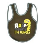 Multi-colors Printed Bib with diaper back size 38*29cm (2 Pieces) Boys b - Mix and Max - Colors: Fuchsia, Grey, and Light Blue - Sizes: 0-18 - Image 3