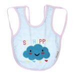 Multi-color Bib with embroidery diaper back size 38*29cm (2 Pieces) - Mix and Max - Colors: Fuchsia, Grey, and Light Blue - Sizes: 0-18 - Image 27
