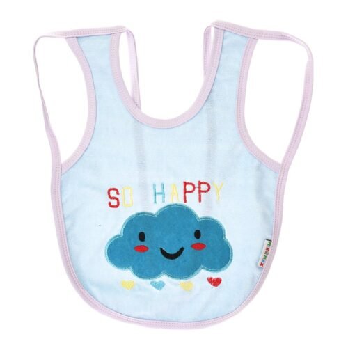 Multi-color Bib with embroidery diaper back size 38*29cm (2 Pieces) - Mix and Max - Colors: Fuchsia, Grey, and Light Blue - Sizes: 0-18 - Image 27
