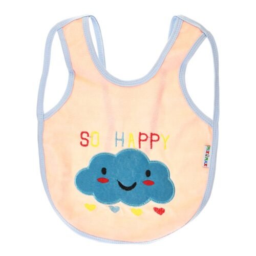 Multi-color Bib with embroidery diaper back size 38*29cm (2 Pieces) - Mix and Max - Colors: Fuchsia, Grey, and Light Blue - Sizes: 0-18 - Image 24