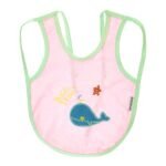 Multi-color Bib with embroidery diaper back size 38*29cm (2 Pieces) - Mix and Max - Colors: Fuchsia, Grey, and Light Blue - Sizes: 0-18 - Image 20