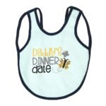 Multi-colors Printed Bib with diaper back size 38*29cm (2 Pieces) Girl g - Mix and Max - Colors: Fuchsia, Grey, and Light Blue - Sizes: 0-18 - Image 21