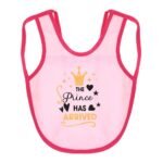 Multi-colors Printed Bib with diaper back size 38*29cm (2 Pieces) Girl g - Mix and Max - Colors: Fuchsia, Grey, and Light Blue - Sizes: 0-18 - Image 31