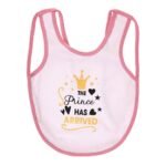 Multi-colors Printed Bib with diaper back size 38*29cm (2 Pieces) Girl g - Mix and Max - Colors: Fuchsia, Grey, and Light Blue - Sizes: 0-18 - Image 29