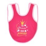 Multi-colors Printed Bib with diaper back size 38*29cm (2 Pieces) Girl g - Mix and Max - Colors: Fuchsia, Grey, and Light Blue - Sizes: 0-18 - Image 25