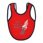 Multi-colors Printed Bib with diaper back size 38*29cm (2 Pieces) Boys b - Mix and Max - Colors: Fuchsia, Grey, and Light Blue - Sizes: 0-18 - Image 7