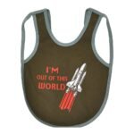 Multi-colors Printed Bib with diaper back size 38*29cm (2 Pieces) Boys b - Mix and Max - Colors: Fuchsia, Grey, and Light Blue - Sizes: 0-18 - Image 8