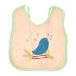 Multi-color Bib with embroidery diaper back size 38*29cm (2 Pieces) - Mix and Max - Colors: Fuchsia, Grey, and Light Blue - Sizes: 0-18 - Image 17
