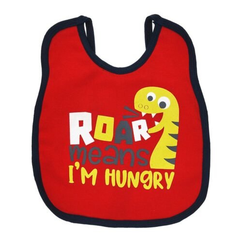 Multi-colors Printed Bib with diaper back size 38*29cm (2 Pieces) Boys b - Mix and Max - Colors: Fuchsia, Grey, and Light Blue - Sizes: 0-18 - Image 14