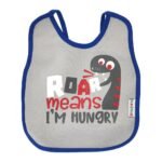 Multi-colors Printed Bib with diaper back size 38*29cm (2 Pieces) Boys b - Mix and Max - Colors: Fuchsia, Grey, and Light Blue - Sizes: 0-18 - Image 16