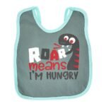 Multi-colors Printed Bib with diaper back size 38*29cm (2 Pieces) Boys b - Mix and Max - Colors: Fuchsia, Grey, and Light Blue - Sizes: 0-18 - Image 17