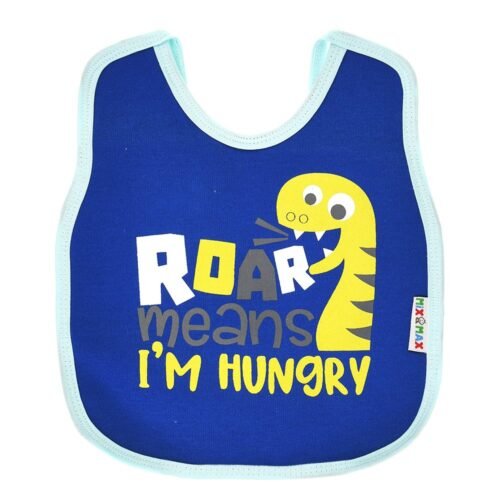 Multi-colors Printed Bib with diaper back size 38*29cm (2 Pieces) Boys b - Mix and Max - Colors: Fuchsia, Grey, and Light Blue - Sizes: 0-18 - Image 24