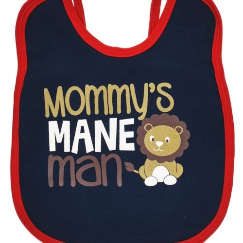 Multi-colors Printed Bib with diaper back size 38*29cm (2 Pieces) Boys b - Mix and Max - Colors: Fuchsia, Grey, and Light Blue - Sizes: 0-18 - Image 22