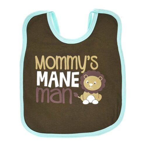 Multi-colors Printed Bib with diaper back size 38*29cm (2 Pieces) Boys b - Mix and Max - Colors: Fuchsia, Grey, and Light Blue - Sizes: 0-18 - Image 20