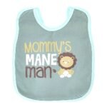 Multi-colors Printed Bib with diaper back size 38*29cm (2 Pieces) Boys b - Mix and Max - Colors: Fuchsia, Grey, and Light Blue - Sizes: 0-18 - Image 18