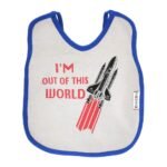 Multi-colors Printed Bib with diaper back size 38*29cm (2 Pieces) Boys b - Mix and Max - Colors: Fuchsia, Grey, and Light Blue - Sizes: 0-18 - Image 27