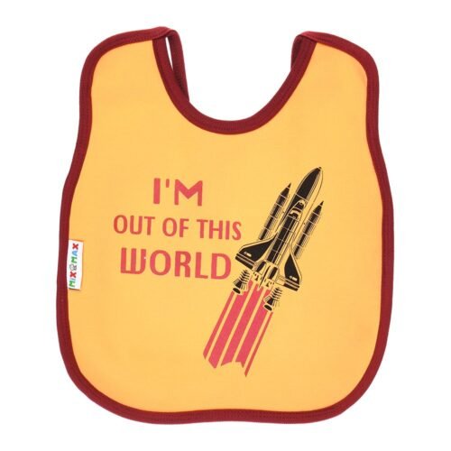 Multi-colors Printed Bib with diaper back size 38*29cm (2 Pieces) Boys b - Mix and Max - Colors: Fuchsia, Grey, and Light Blue - Sizes: 0-18 - Image 31